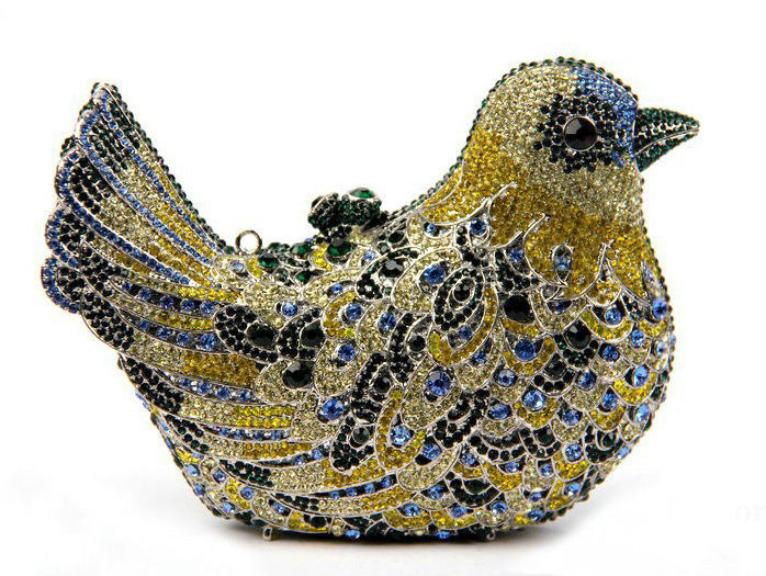 Summer European And American Style Diamond Bird Rhinestone Shape Chain Women's Bag Evening Handbag