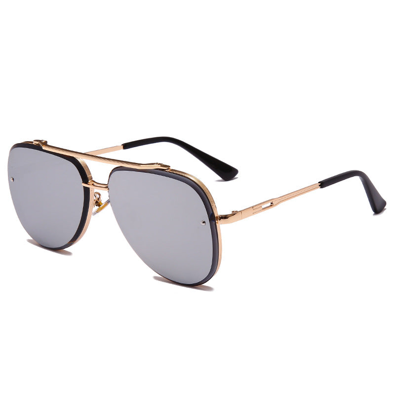 2025 Dijia Gradient Lens Sunglasses For Men And Women, Fashionable Retro Street Style, Metal Sunglasses 1853 Sunshade