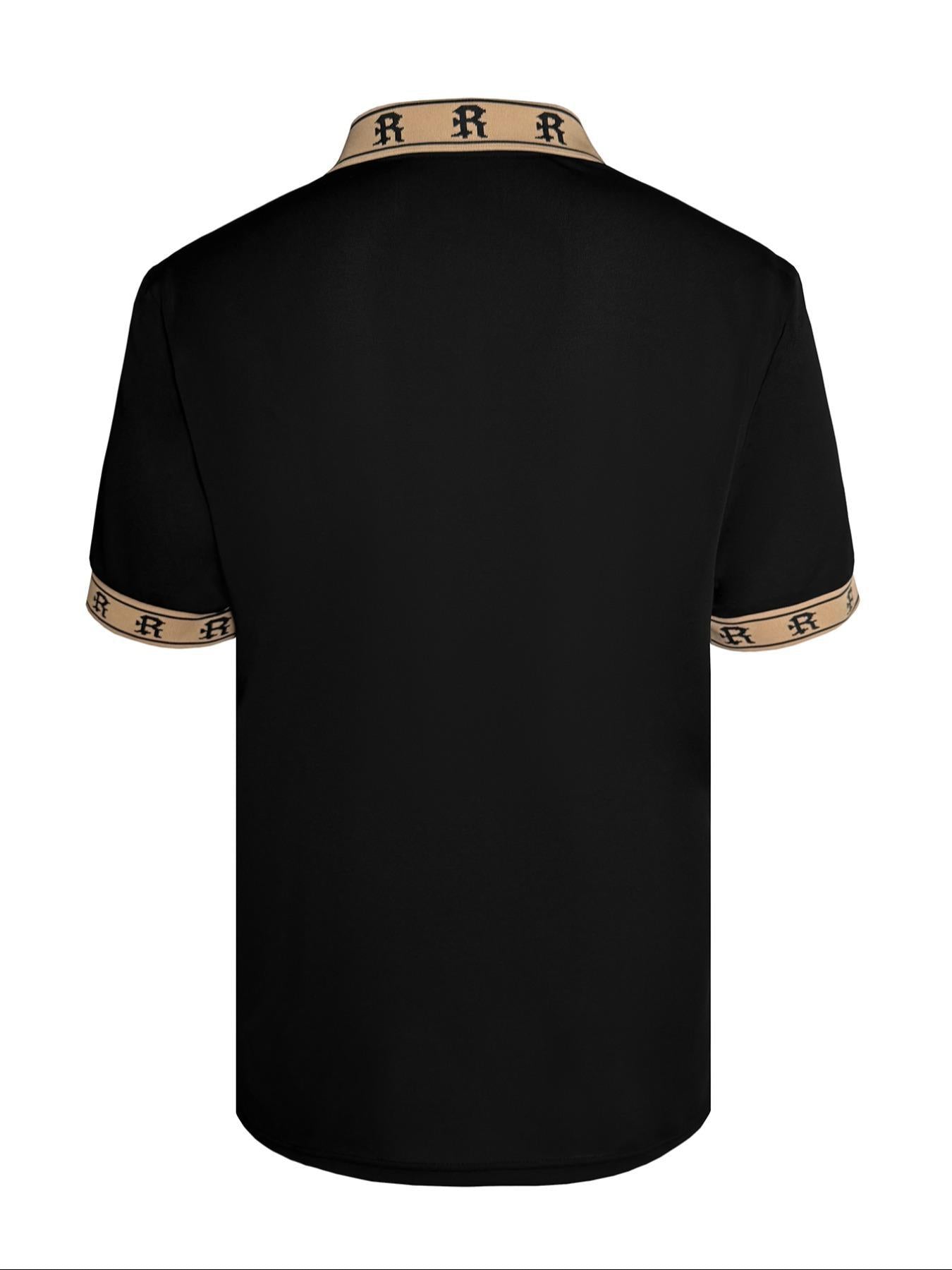2026 Spring And Summer New European And American Cross-Border Men's Embroidered Light Business Polo Shirt Top Men's Amazon Temu1006