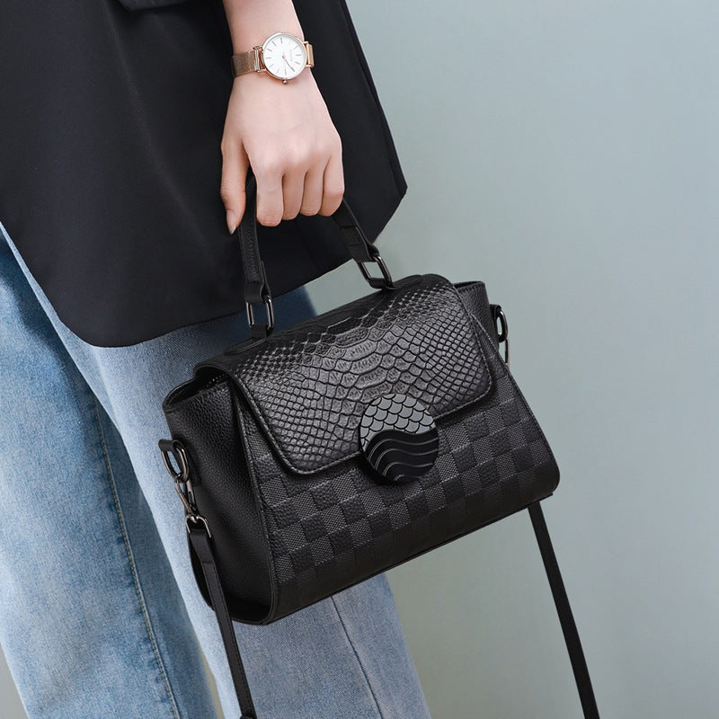 New Model Genuine Leather Women's Bag Summer Large Capacity Light Luxury Handbag Commuter Shoulder Crossbody Bag Luggage Bag
