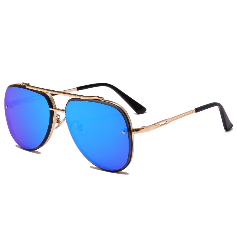 2025 Dijia Gradient Lens Sunglasses For Men And Women, Fashionable Retro Street Style, Metal Sunglasses 1853 Sunshade