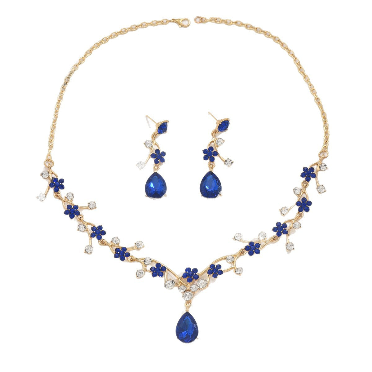 Alloy Short Necklace, Sweet And Fresh Jewelry Earrings Set