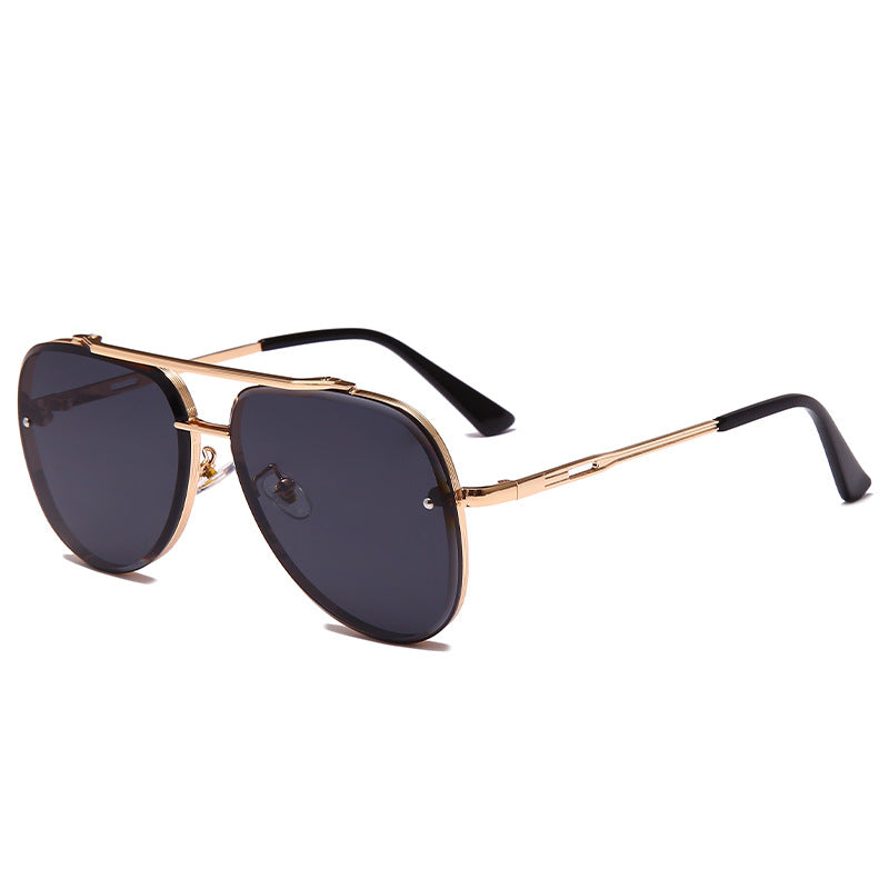 2025 Dijia Gradient Lens Sunglasses For Men And Women, Fashionable Retro Street Style, Metal Sunglasses 1853 Sunshade
