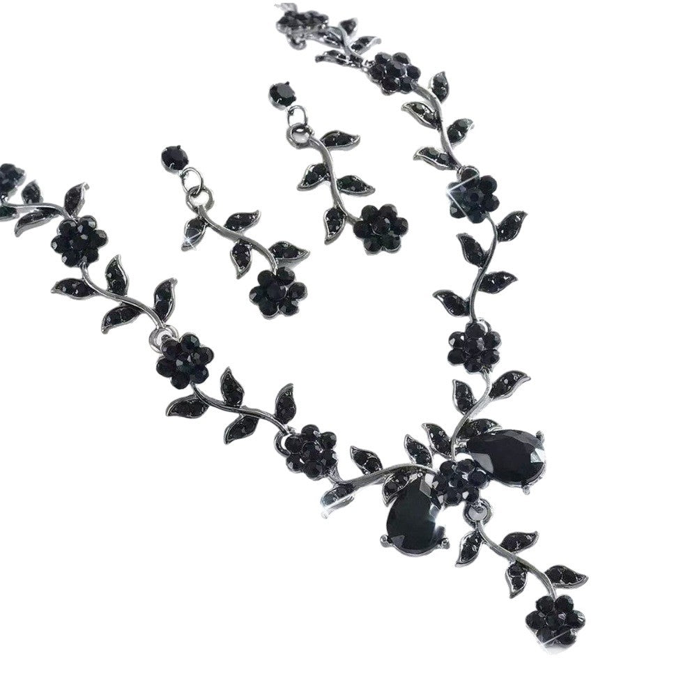 Alloy Hot Selling Jewelry Water Brick Necklace Earrings Bridal Wedding Jewelry Set