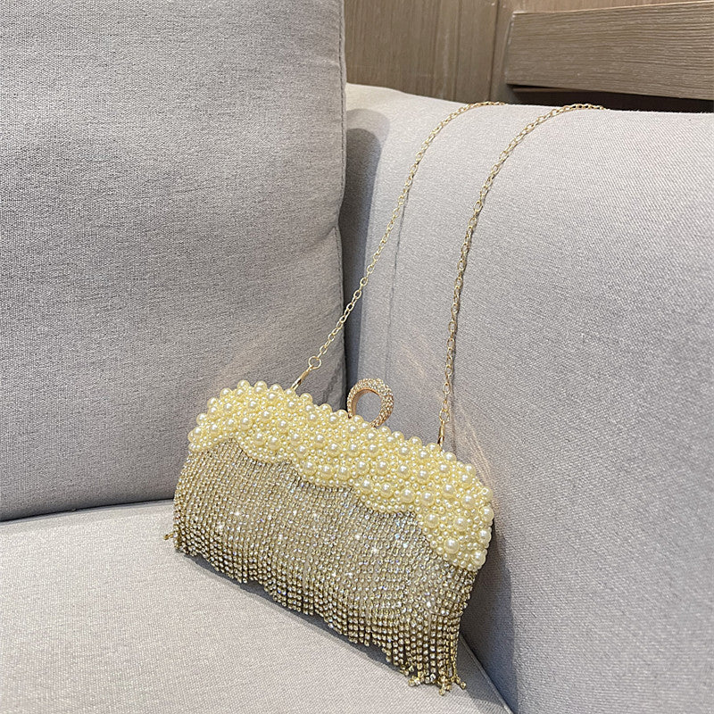 Elegant Lady Rhinestone Bag Evening Dress Banquet Clutch Bag Diamond Bag