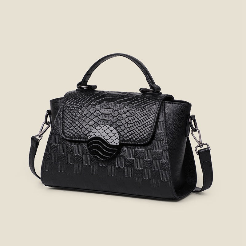 New Model Genuine Leather Women's Bag Summer Large Capacity Light Luxury Handbag Commuter Shoulder Crossbody Bag Luggage Bag