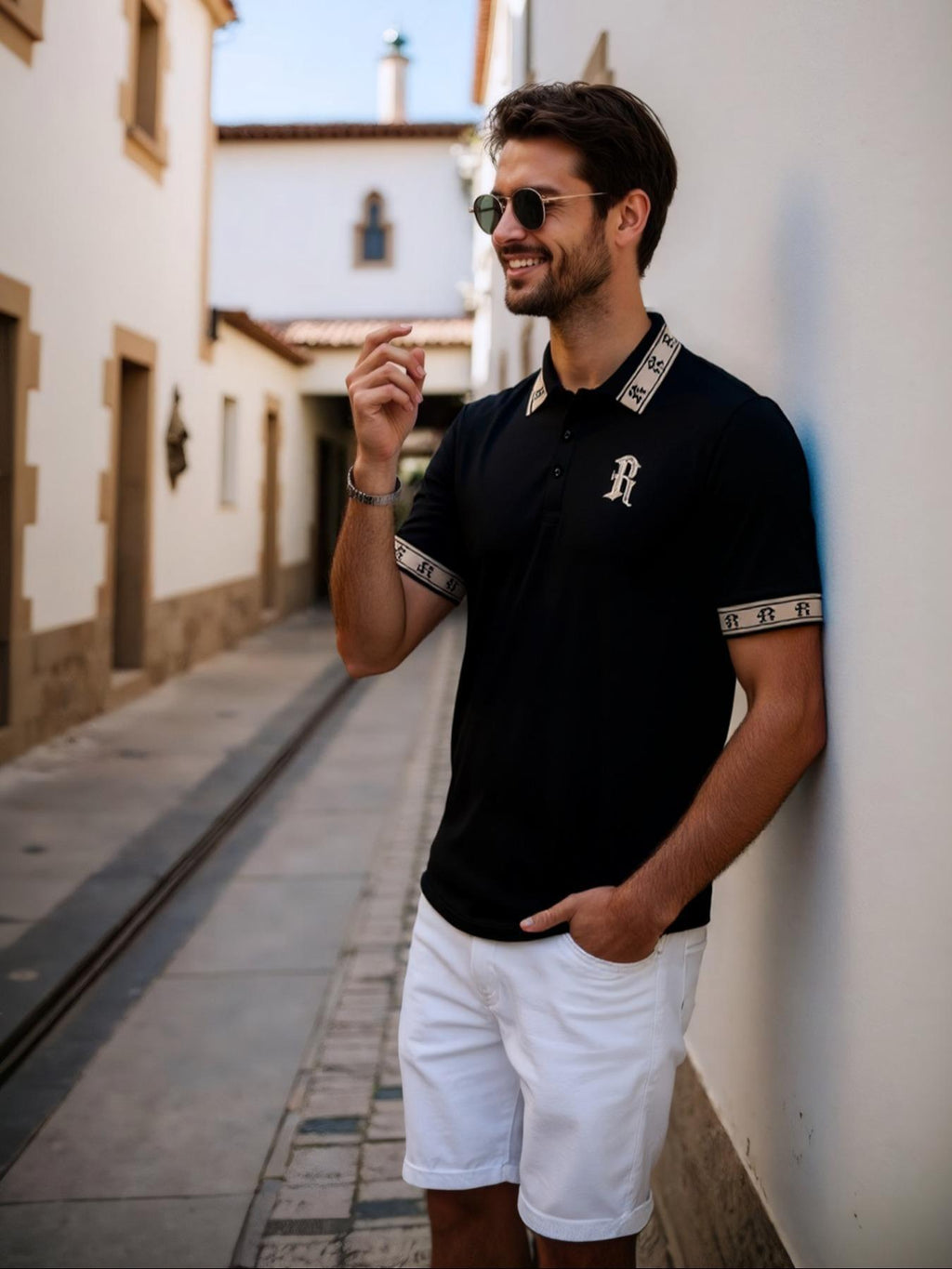 2026 Spring And Summer New European And American Cross-Border Men's Embroidered Light Business Polo Shirt Top Men's Amazon Temu1006