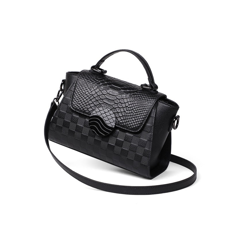 New Model Genuine Leather Women's Bag Summer Large Capacity Light Luxury Handbag Commuter Shoulder Crossbody Bag Luggage Bag