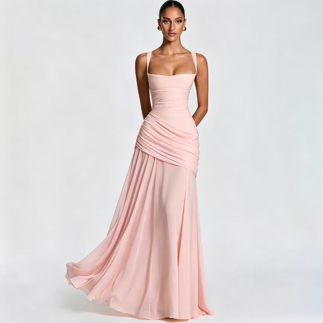 Elegant Sleeveless Flared Dress