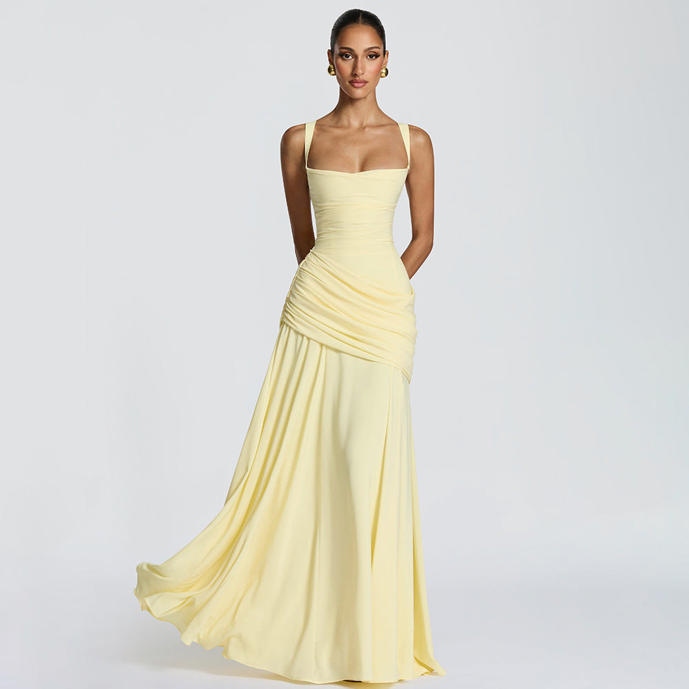 Elegant Sleeveless Flared Dress