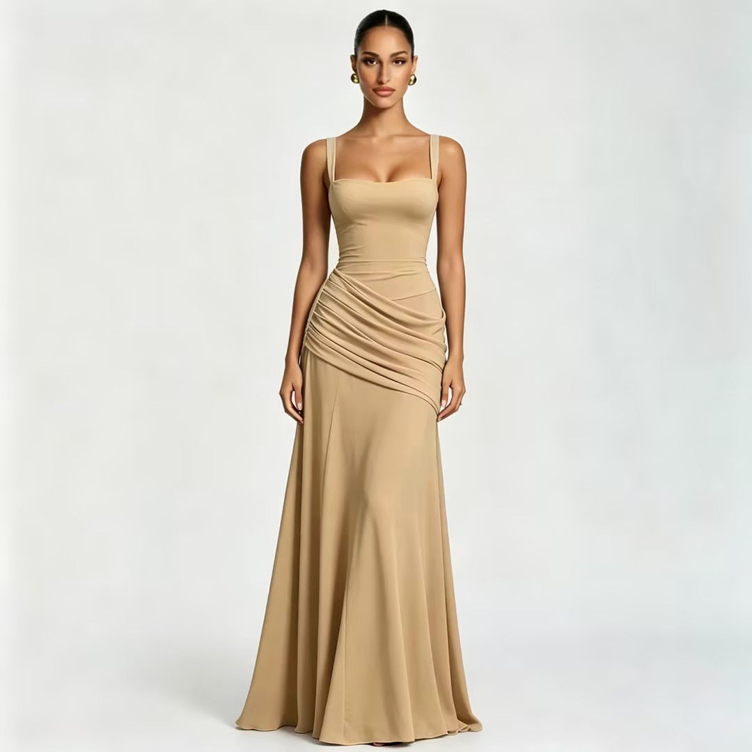 Elegant Sleeveless Flared Dress