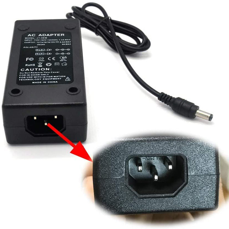 96w 12V/24V universal adjustable power adapter